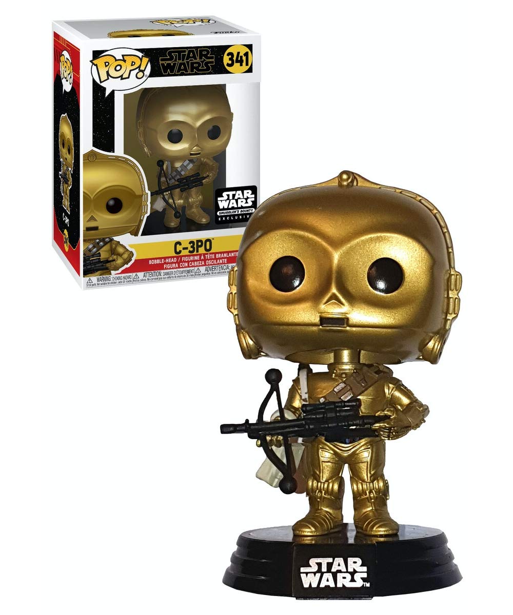 Funko POP! Star Wars C-3PO (Rise of Skywalker) (with Bowcaster) - Smugglers Bounty Exclusive