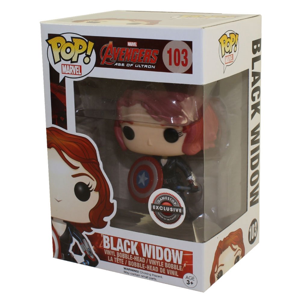 Funko POP! Marvel Black Widow with Captain America's Shield