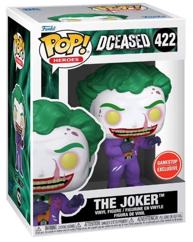Funko POP! Heroes Dceased Joker (Non-Bloody) 422 Vinyl Figure GameStop Exclusive