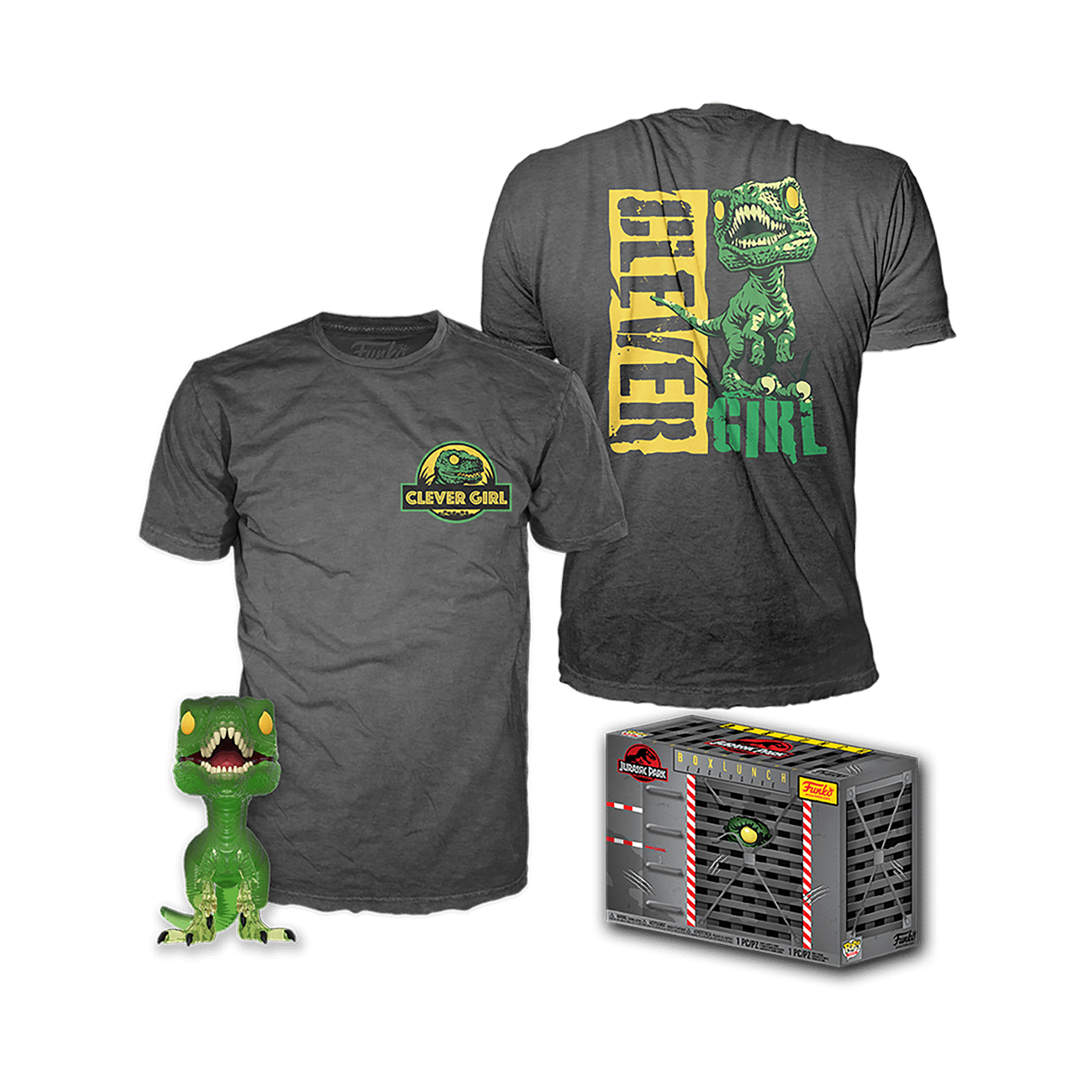 Funko POP! Tees Jurassic Park Clever Girl with Size 2XL T-Shirt Exclusive