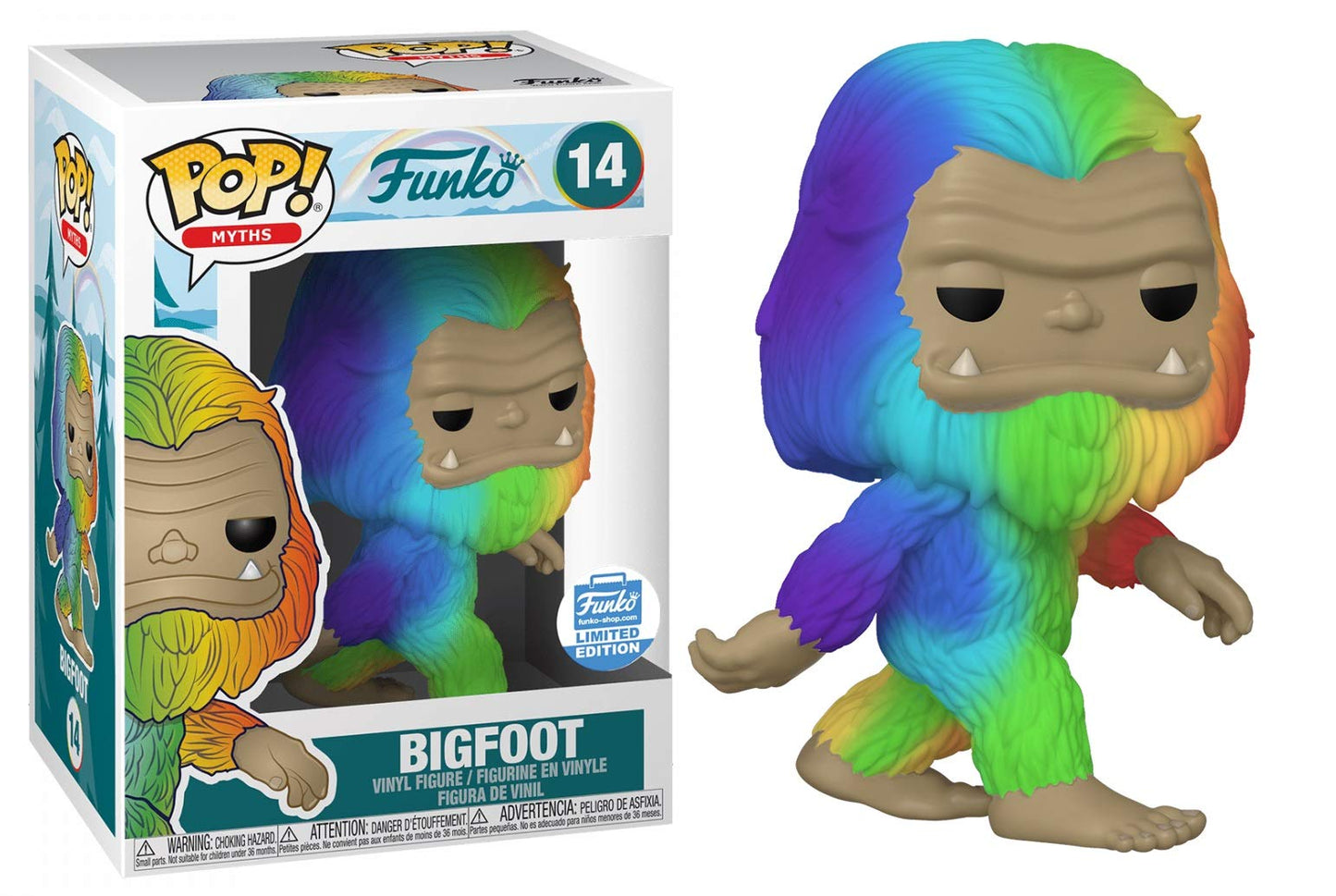 Funko POP! Myths Rainbow Bigfoot #14 Funko Shop Exclusive