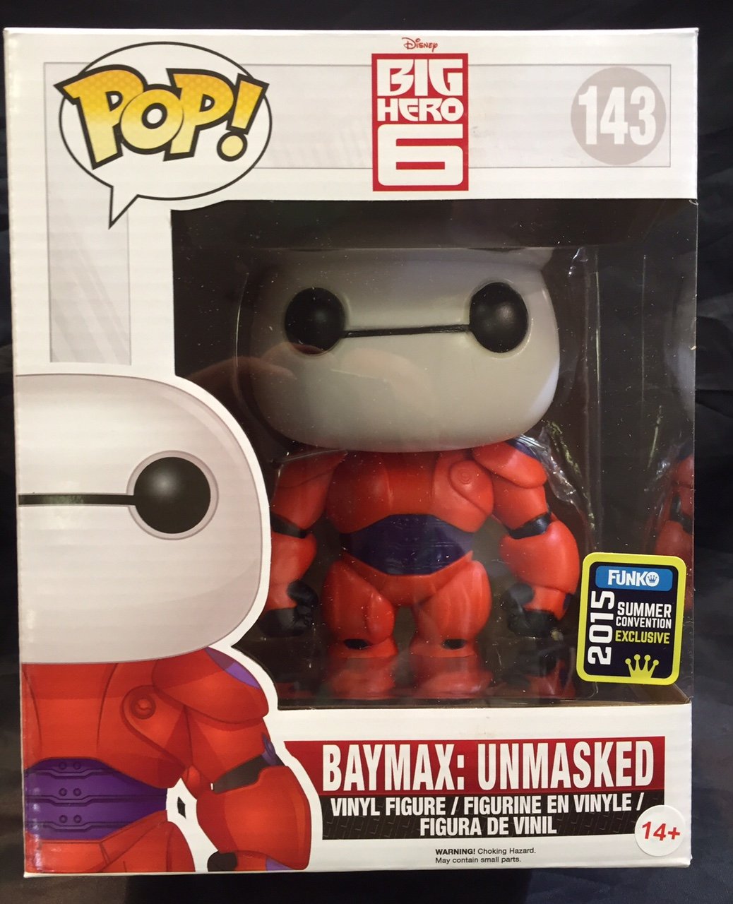 Funko POP! Disney Big Hero 6 - 6 Inch Baymax: Unmasked #143 Exclusive