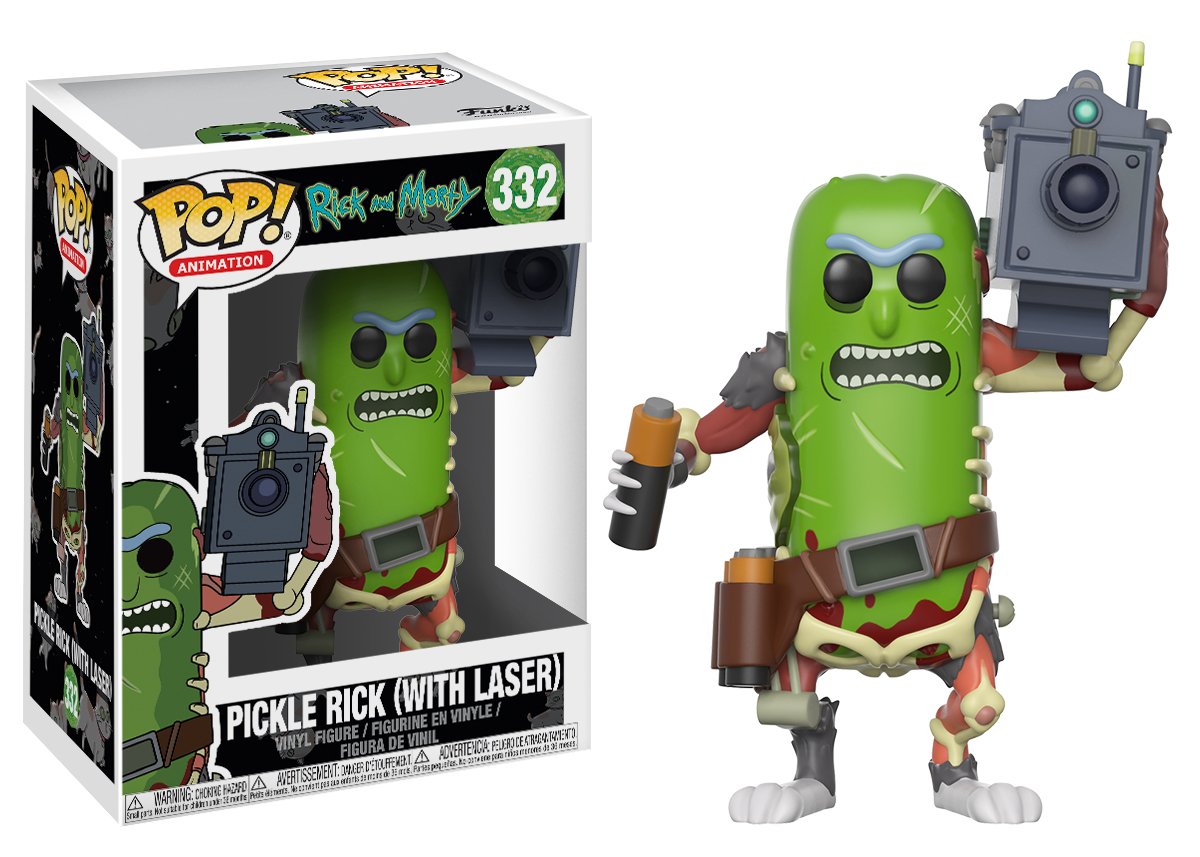 Funko POP! Animation Rick & Morty Pickle Rick with Laser