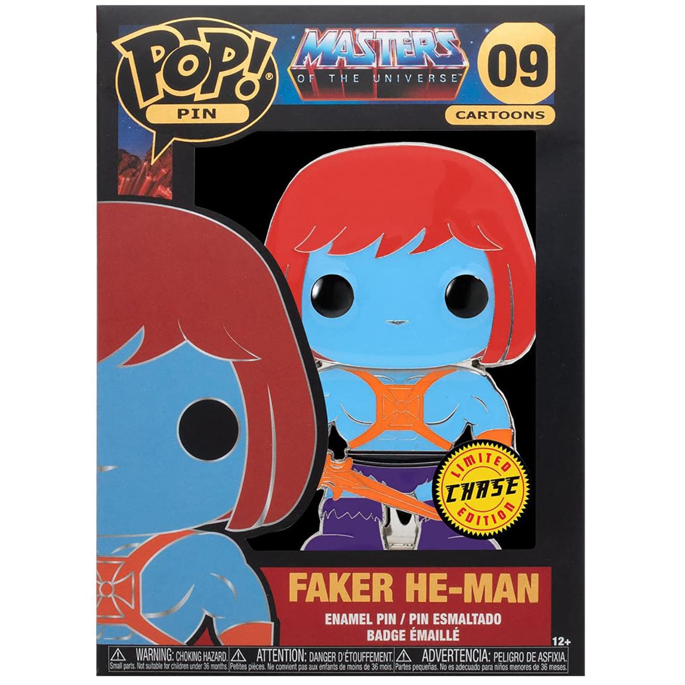 Funko POP! Pin Cartoons Masters of the Universe - CHASE Faker He-Man #09
