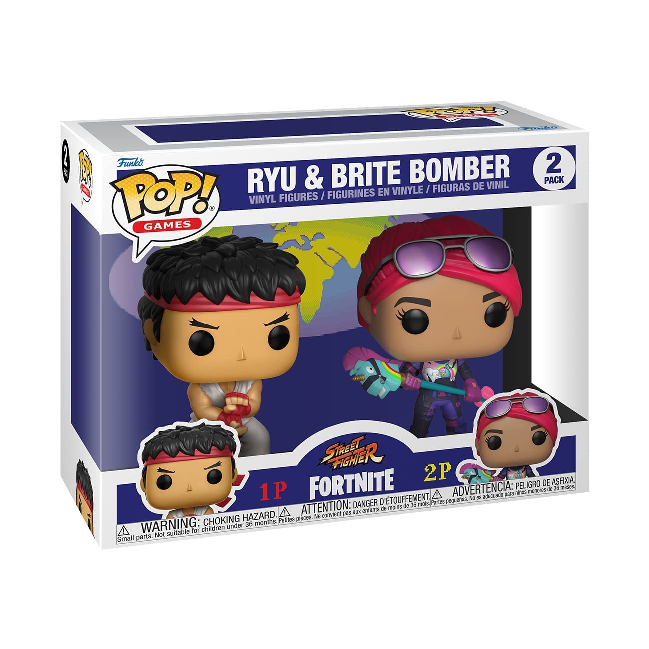 Funko POP! Games Fortnite - Ryu and Brite Bomber 2 Pack