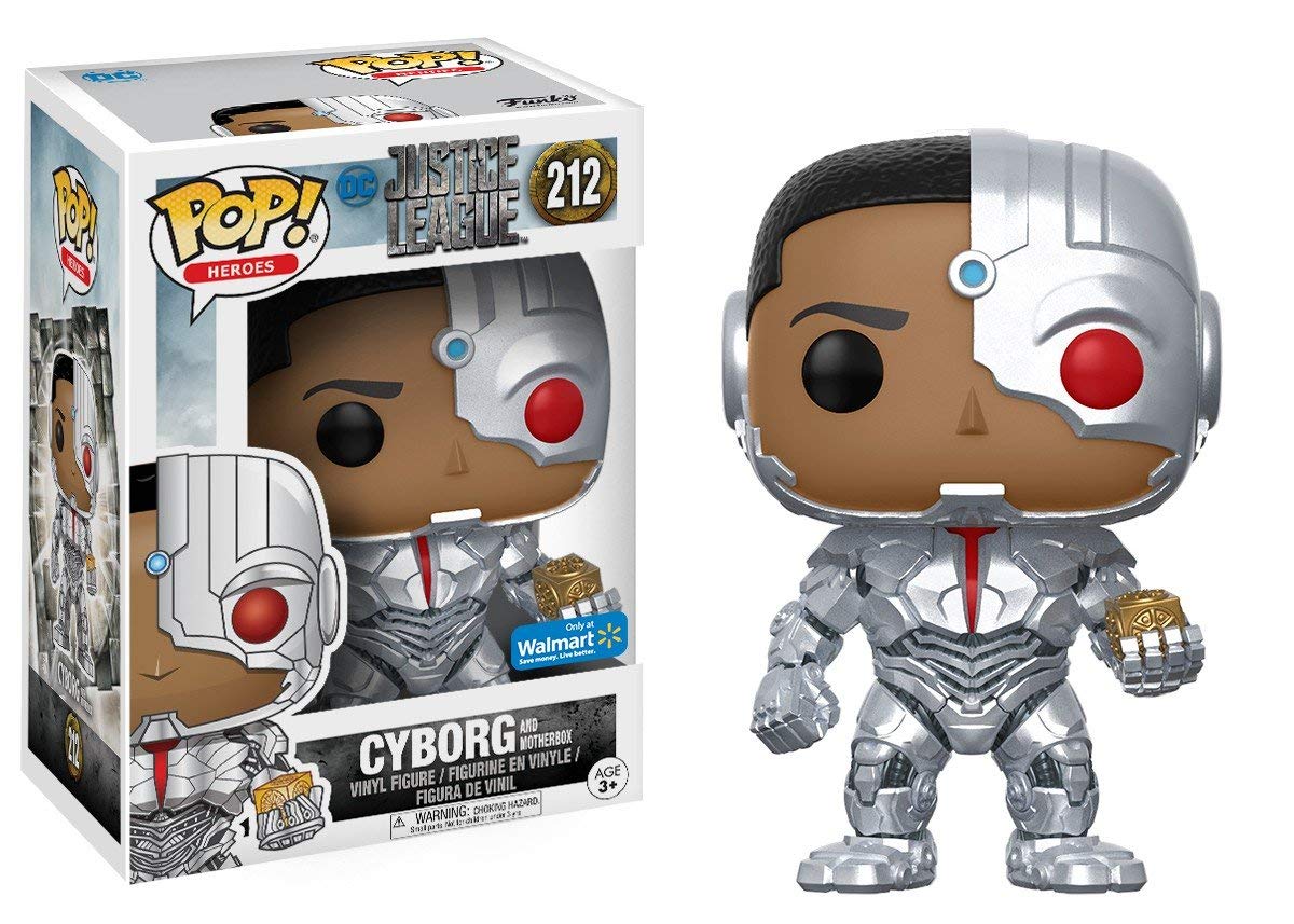 Funko POP! DC Heroes Justice League Movie - Cyborg and Motherbox Walmart Exclusive