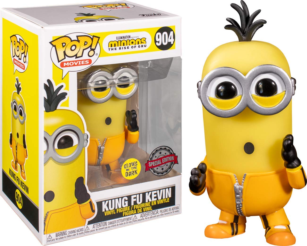 Funko POP! Minions Kung Fu Kevin # 904 Glow Exclusive