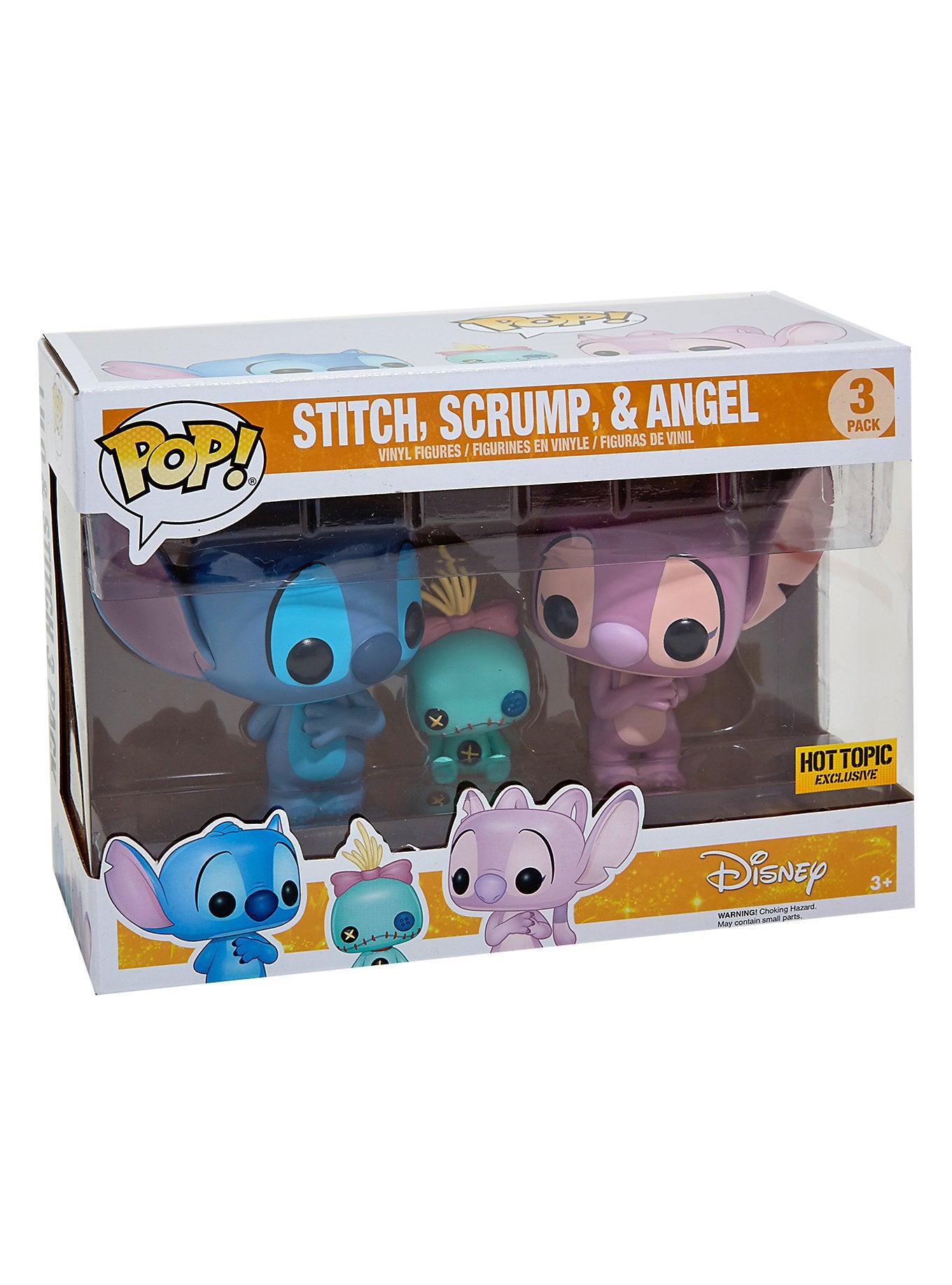 Funko POP! Disney Lilo & Stitch - Stitch, Scrump, & Angel 3-Pack Exclusive