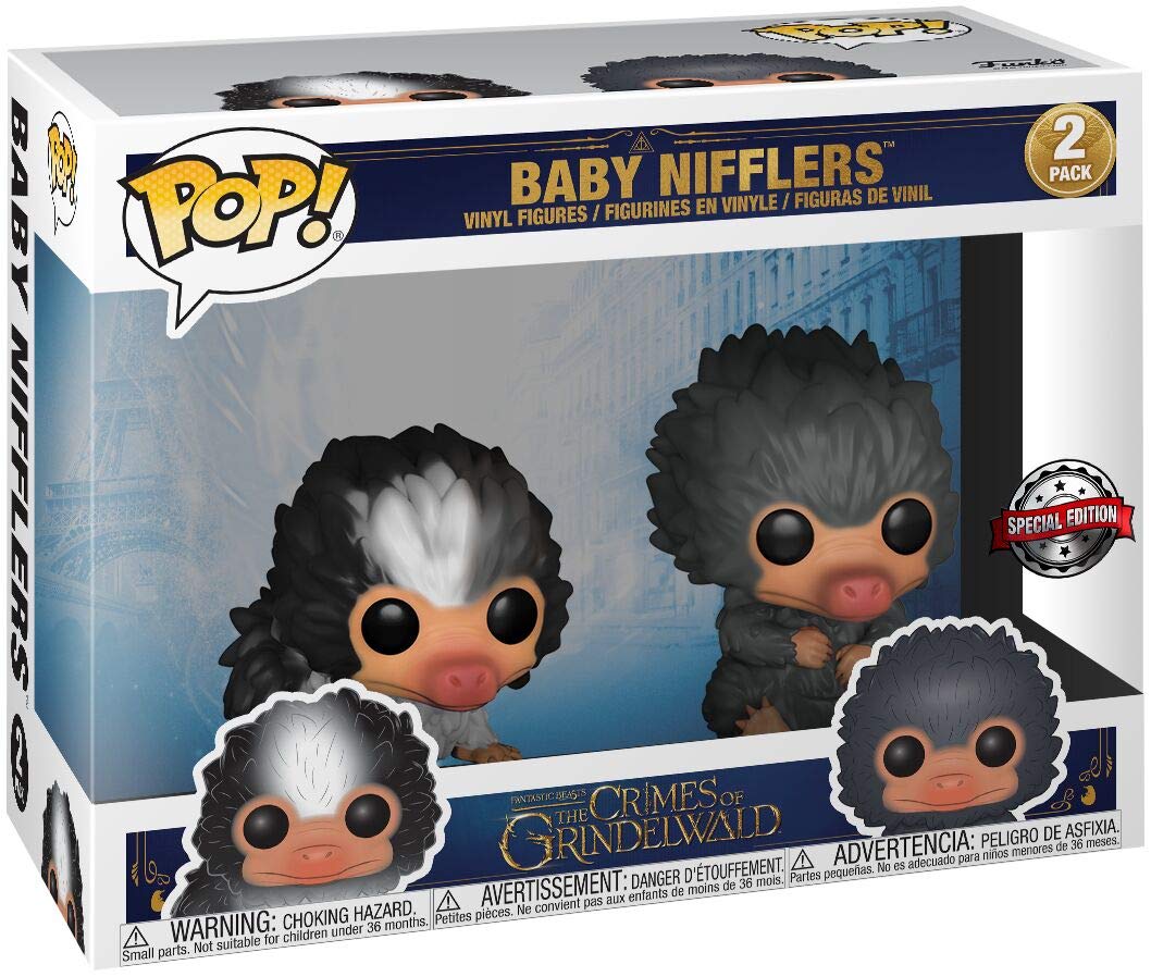 Funko POP! Movies Fantastic Beasts Baby Nifflers Grey and Black 2 Pack Exclusive