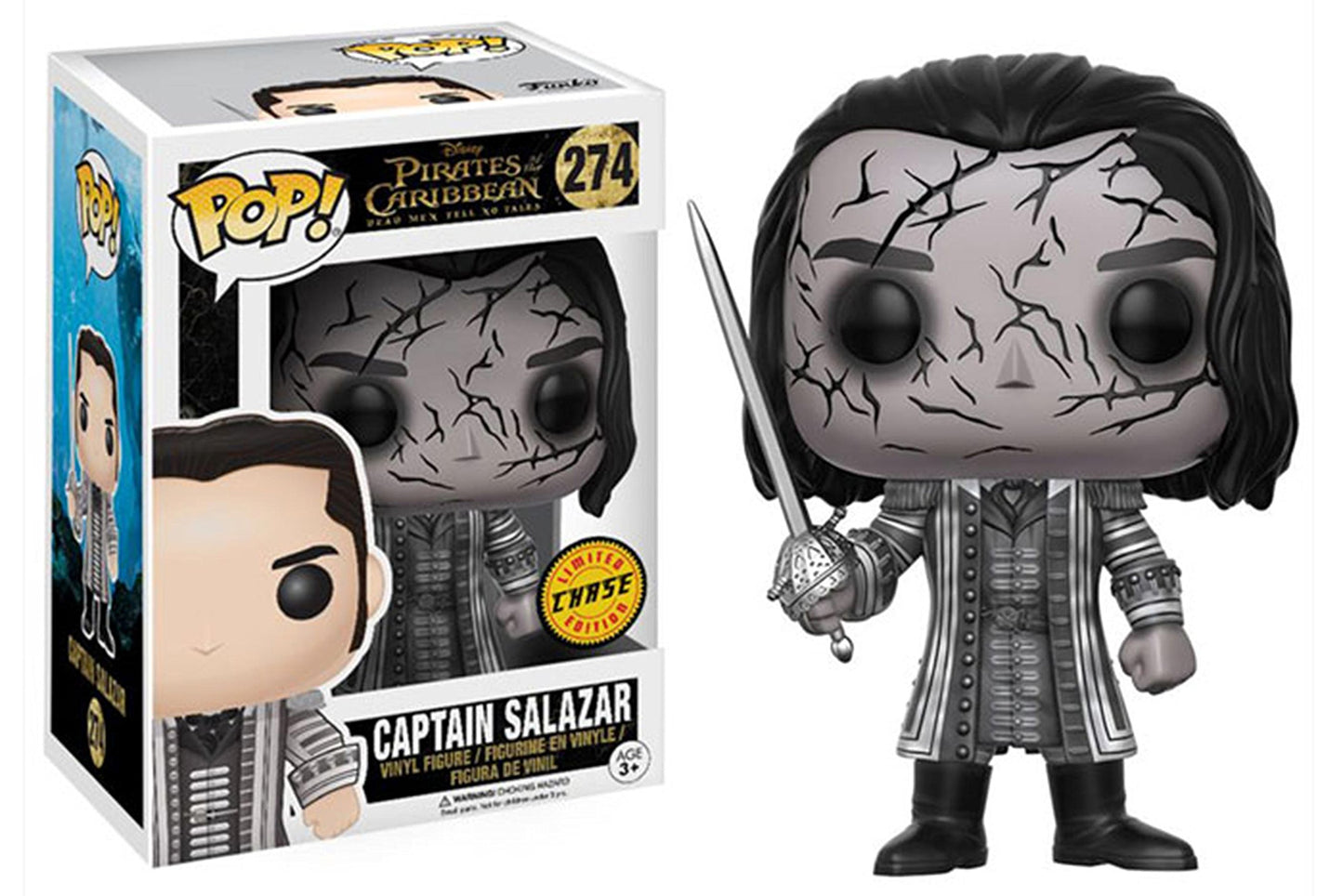 Funko POP! Movies Pirates of the Caribbean CHASE Captain Salazar #274