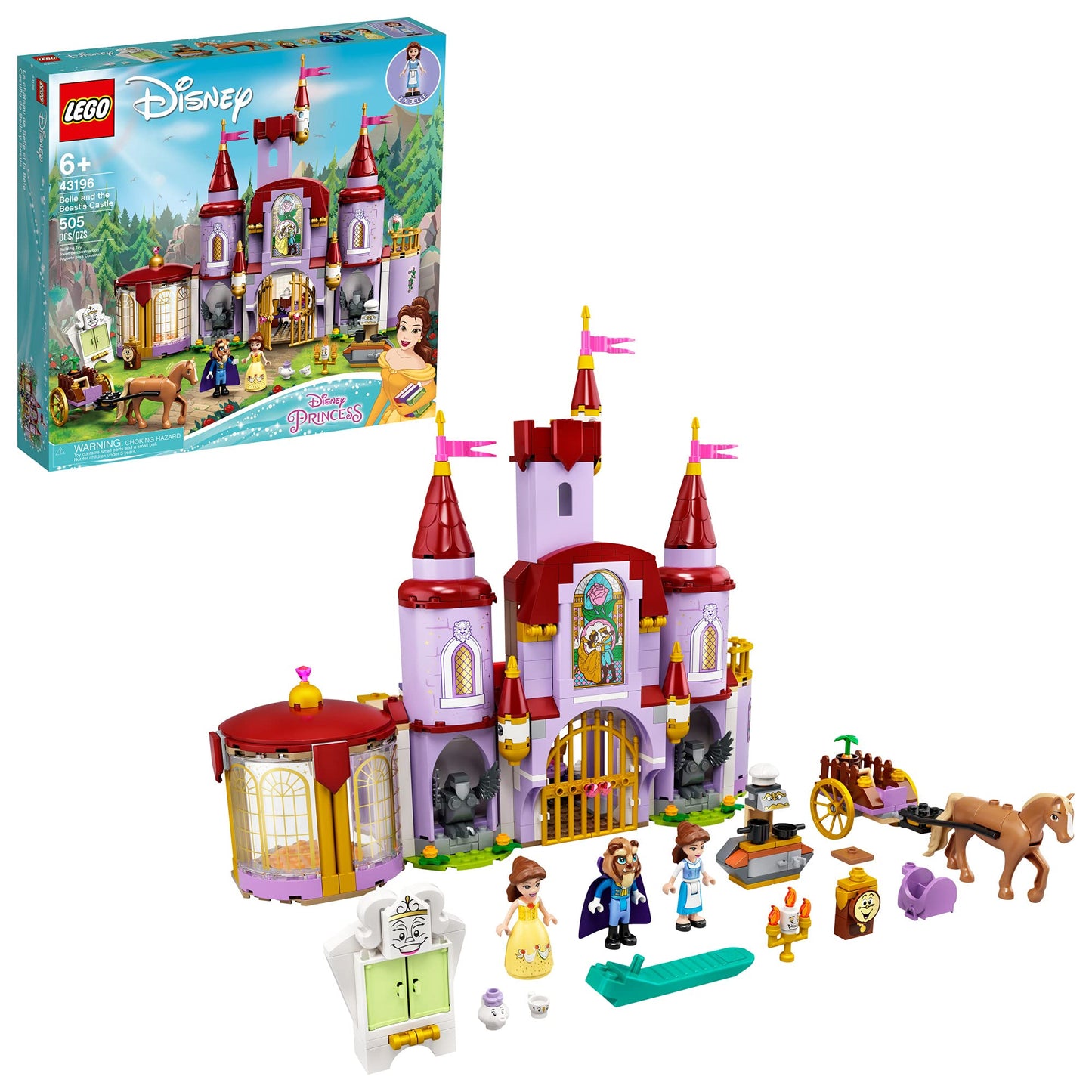 LEGO Disney Belle and The Beast's Castle 43196