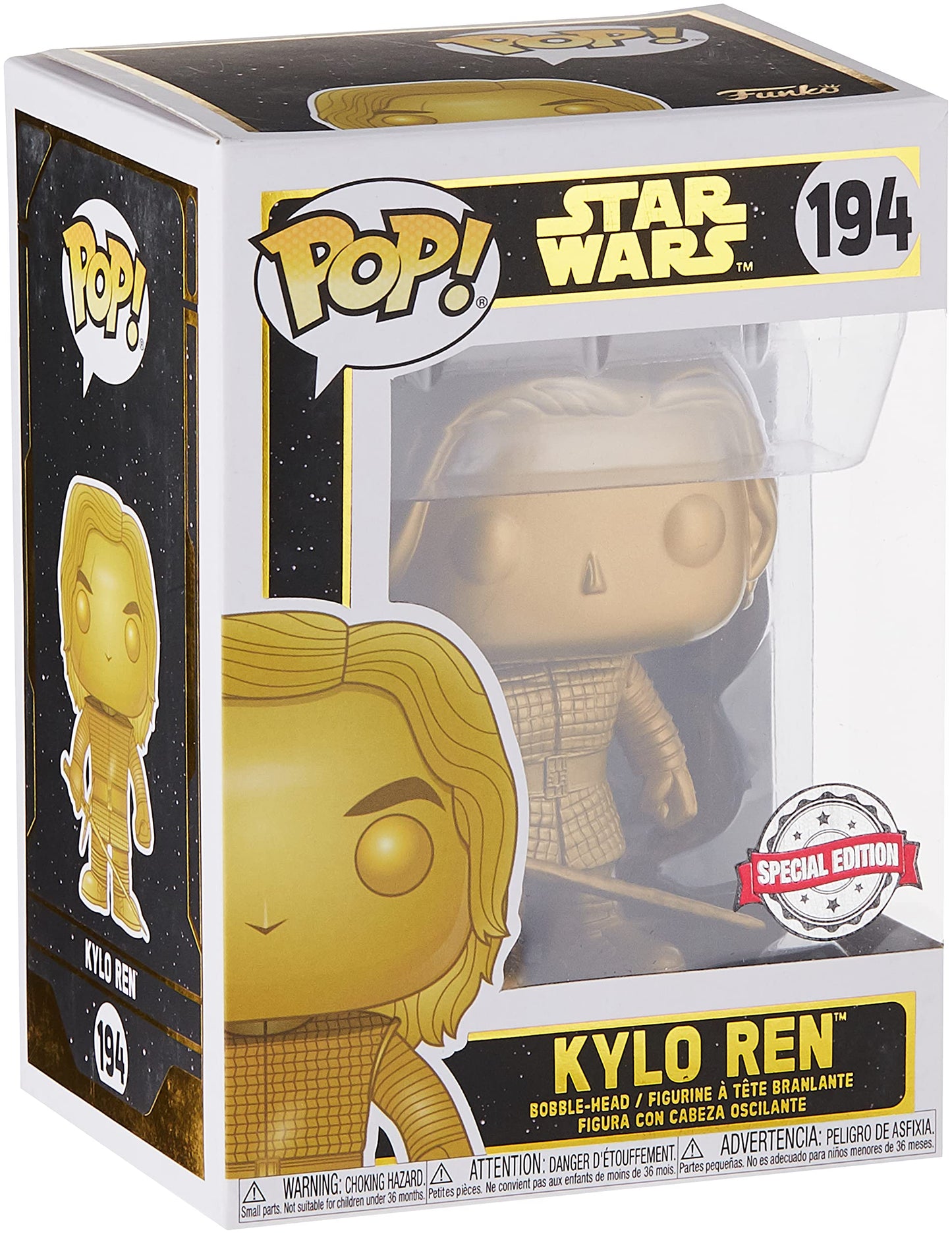 Funko POP! Star Wars: Kylo Ren (Gold Metallic) Exclusive