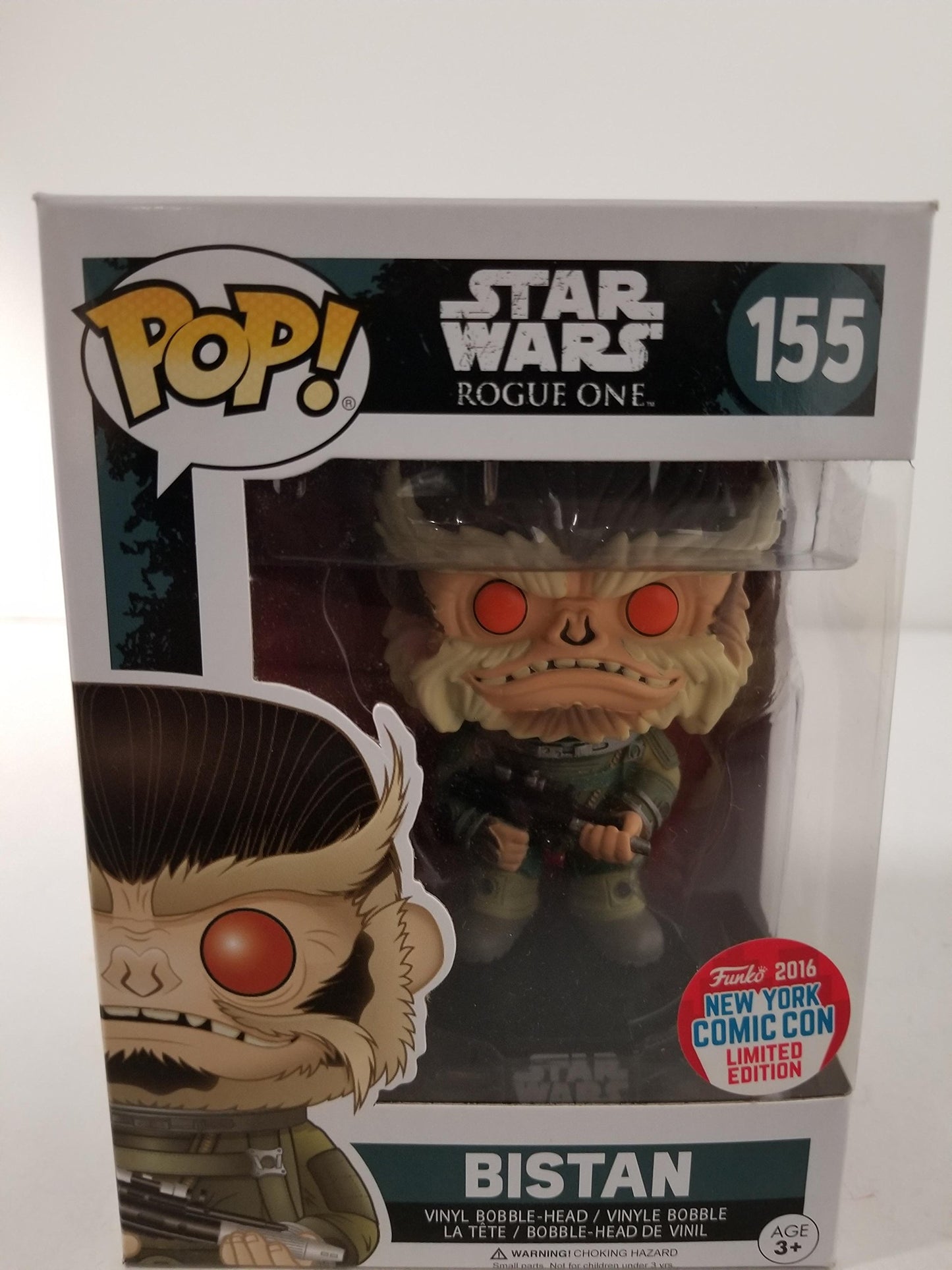 Funko POP! Star Wars Rogue One Bistan #155 NYCC 2016 Exclusive