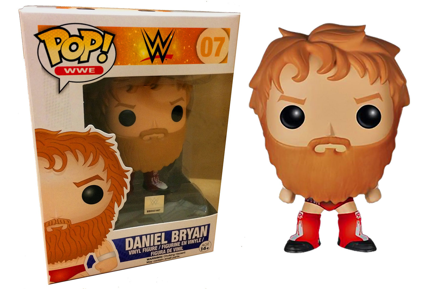 Funko Pop! WWE #07 Daniel Bryan Hot Topic Exclusive (Red Ring Gear)