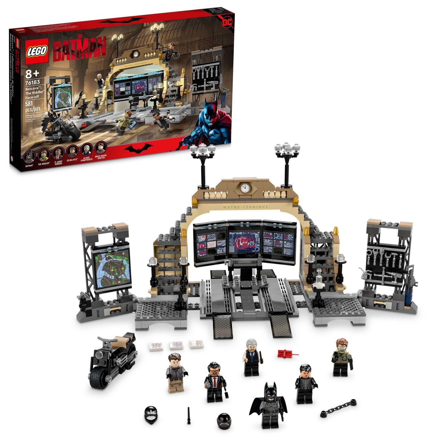 LEGO DC Super Heroes The Batman Batcave The Riddler Face-Off 76183