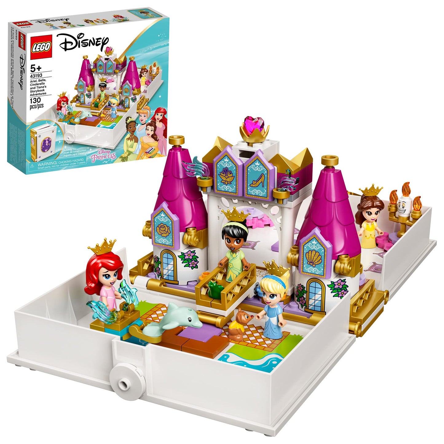 LEGO Disney Ariel, Belle, Cinderella and Tiana’s Storybook Adventures 43193