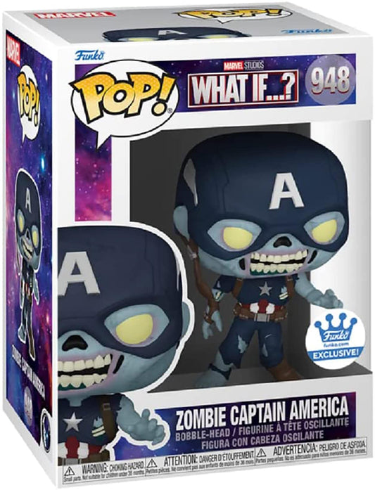 Funko POP! Marvel Studios What if...? Zombie Captain America #948 Funko Shop Exclusive