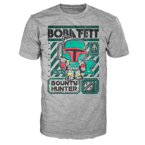 Funko POP! Tees Star Wars Boba Fett Military Poster Size Xtra Large T-Shirt
