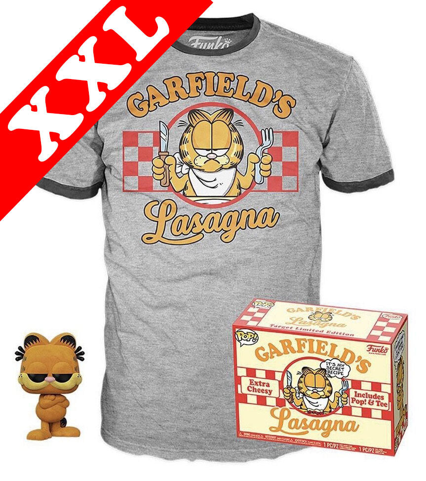 Funko POP! Tees #20 Comics POP! Vinyl & T-Shirt Box Set - Garfield (Flocked) XXL