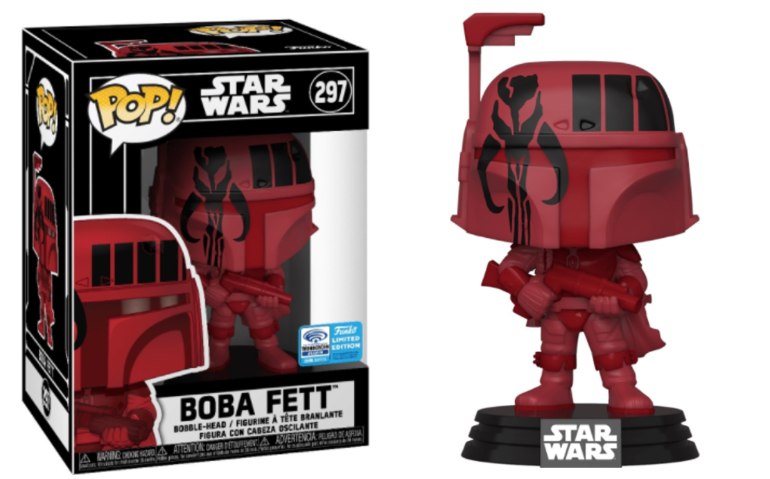 Funko POP! Star Wars Boba Fett #297 (Futura Red) WonderCon Sticker Exclusive