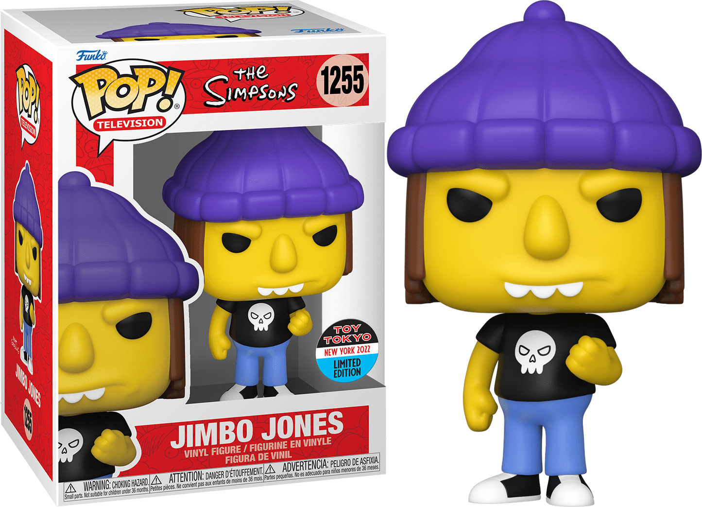 Funko POP! Television The Simpsons Jimbo Jones #1255 Toy Tokyo Limited Edition NYCC 2022