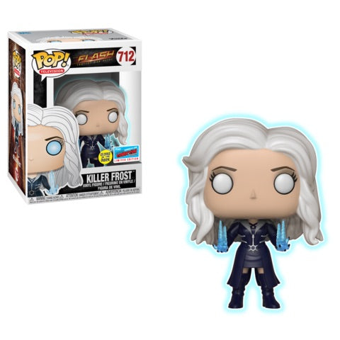 Funko POP! DC Heroes The Flash Killer Frost #712 GITD NYCC 2018 Limited Edition Sticker Exclusive