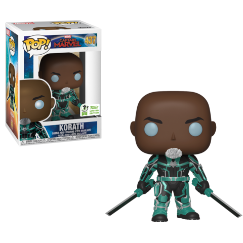Funko POP! Marvel Super Heroes Captain Marvel Korath #437 ECCC (Convention Sticker Exclusive) Limited Edition