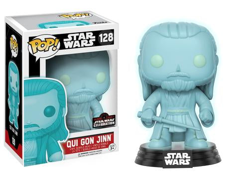 Funko POP! Star Wars Qui Gon Jinn (Holographic) GITD Star Wars Celebration Convention 2017 Limited Edition Sticker