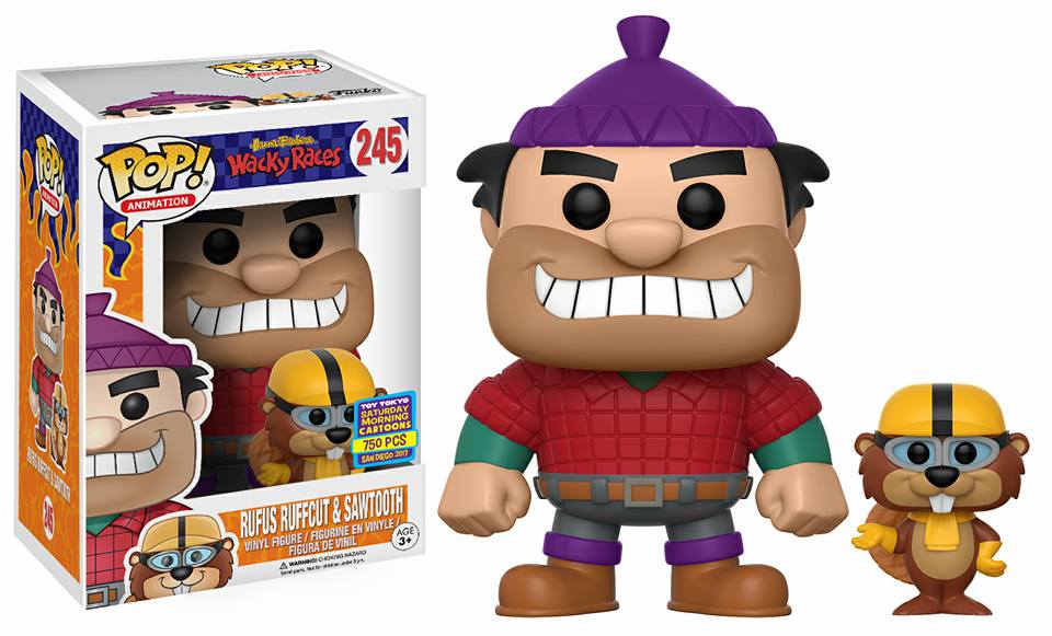 Funko POP! Animation Hanna Barbera Wacky Races Rufus Ruffcut & Sawtooth #245 LE 750 Exclusive