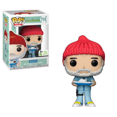Funko POP! The Life Aquatic Steve (With Boat) #714 ECCC (Convention Sticker Exclusive) Limited Edition