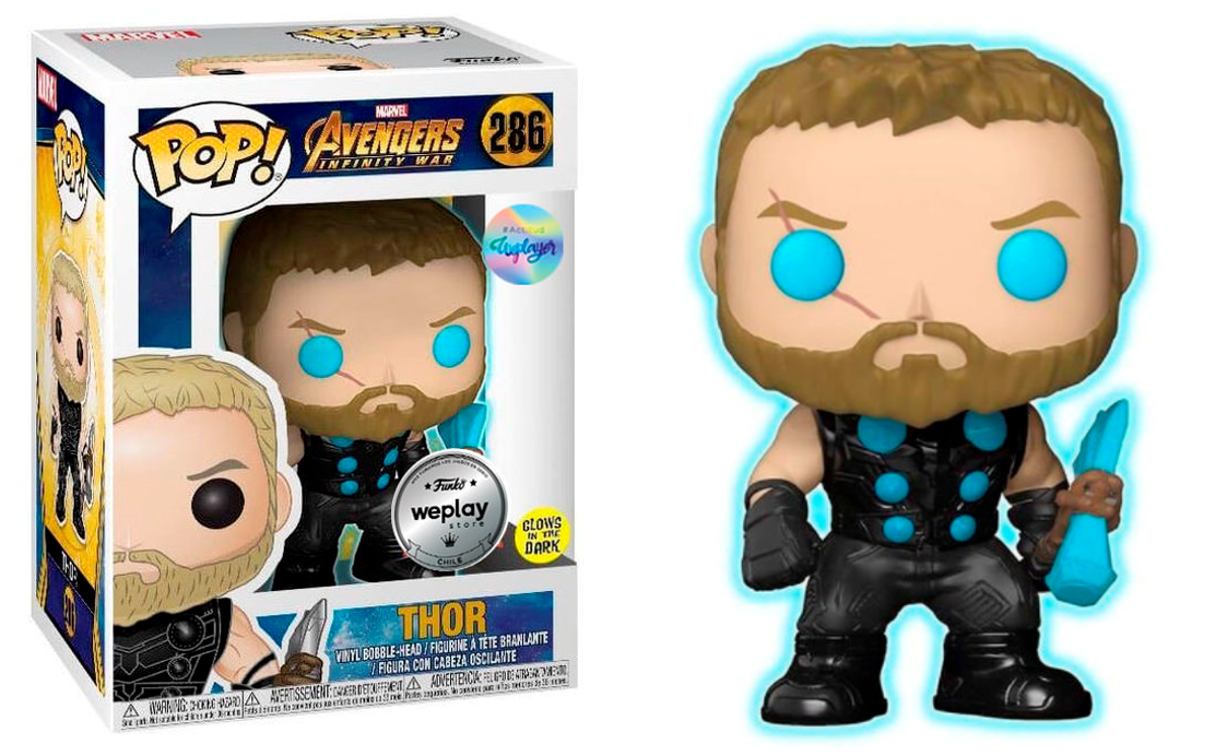 Funko POP! Marvel Avengers Infinity War Thor WePlay Exclusive Glows In The Dark