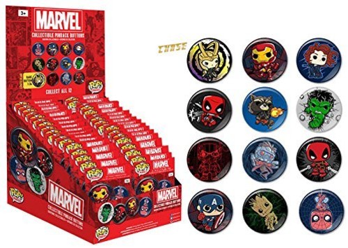 Funko Marvel Collectible Pinback Button Pop Mystery (Assorted)