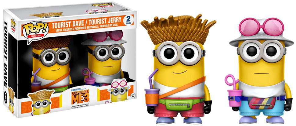 Funko POP! Movies Despicable Me 3 Tourist Dave & Tourist Jerry 2-Pack FYE Exclusive