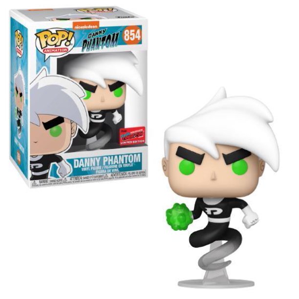 Funko POP! Animation: Danny Phantom - Danny #854 NYCC 2020 Limited Edition Convention Sticker Exclusive