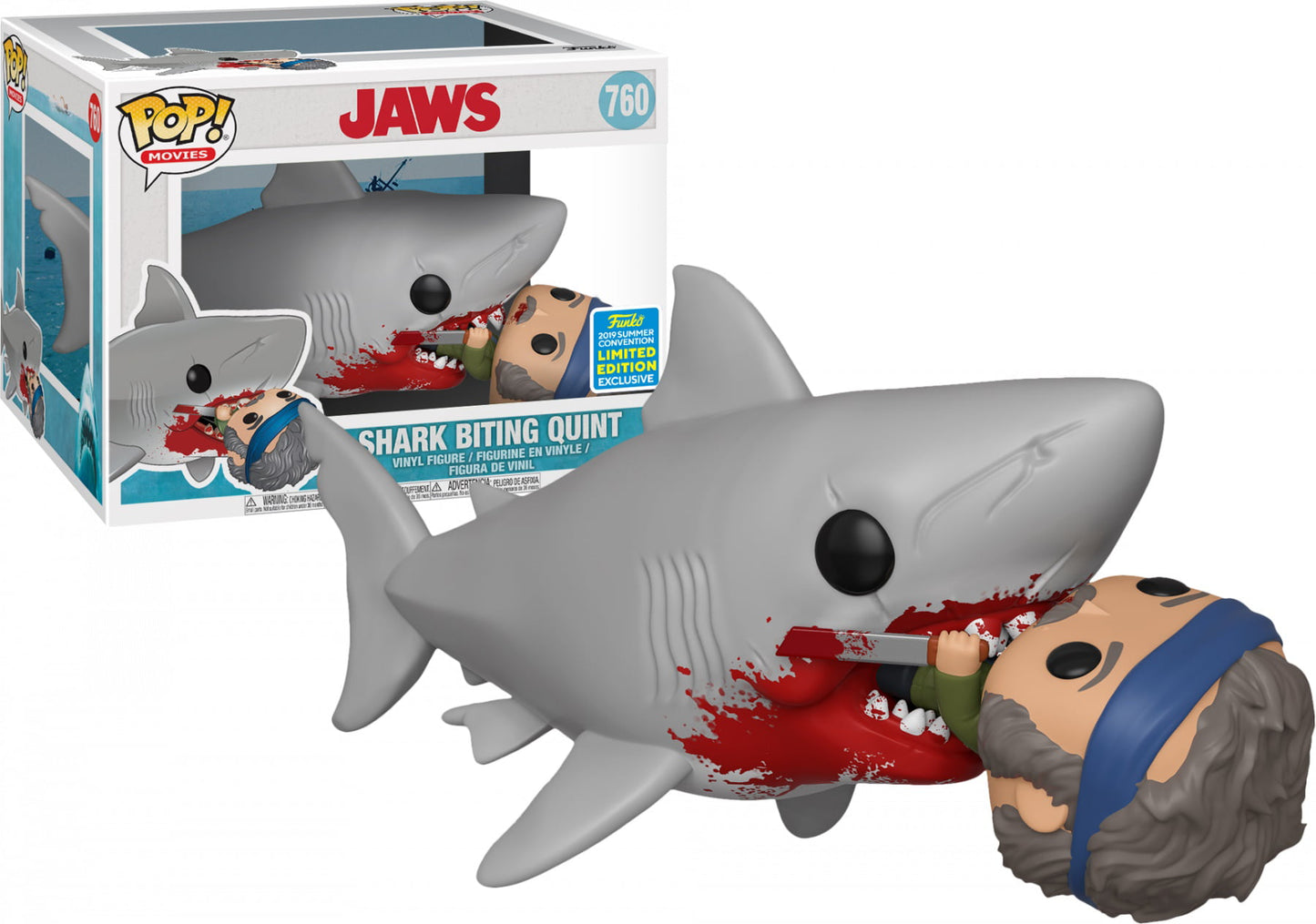 Funko POP! Movies Jaws Eating Quint #760 (2019 Summer Convention Exclusive)