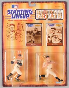 1989 Starting Lineup Baseball Greats Babe Ruth & Lou Gehrig Action Figures New York Yankees