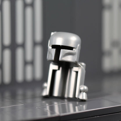 Official LEGO Unprinted Mandalorian Helmet - Pearl Light Gray