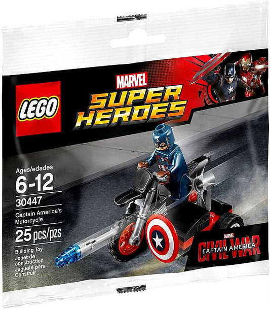 LEGO Marvel Captain America Civil War Captain Americas Motorcycle 30447