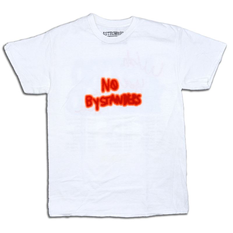 Travis Scott No Bystanders White Tee