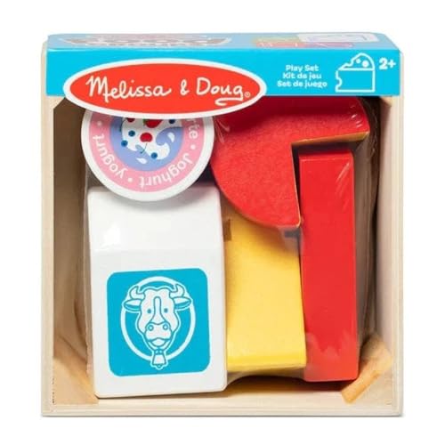 MELISSA & DOUG Wooden Dairy Food Groups Play Set, 1 EA