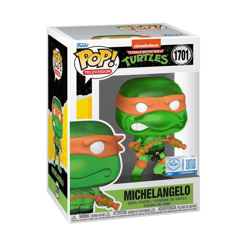 Funko POP! TMNT Ninja Turtles Mutant Michelangelo Translucent Green #1701