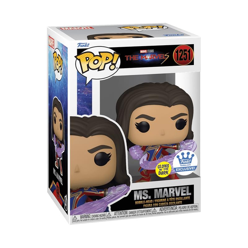 Funko Pop! Marvel: Ms. Marvel in Fighting Stance *Glow in The Dark Shop Exclusive