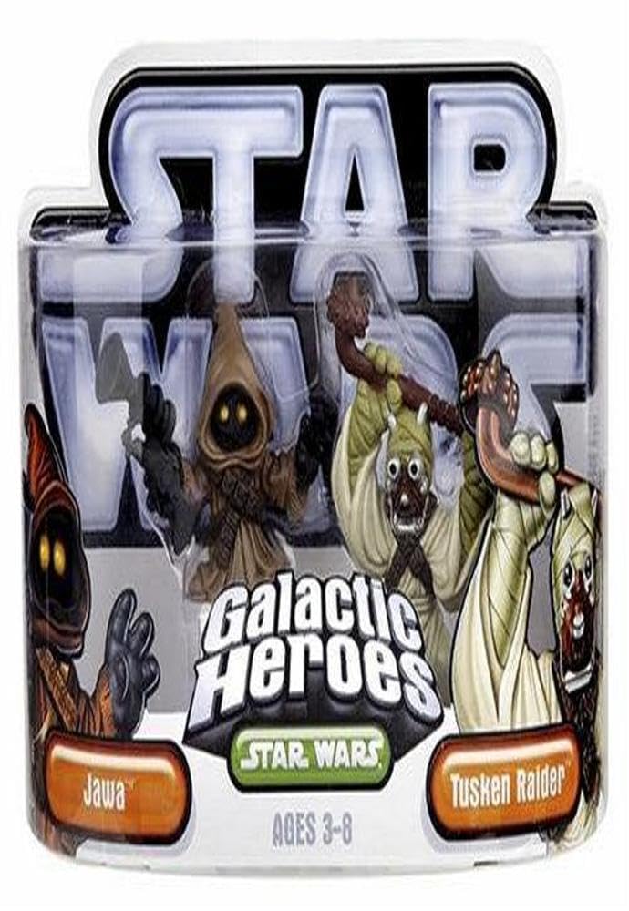Hasbro 85395 Star Wars Galactic Heroes Mini-Figure 2 Pack - Jawa & Tusken Raider