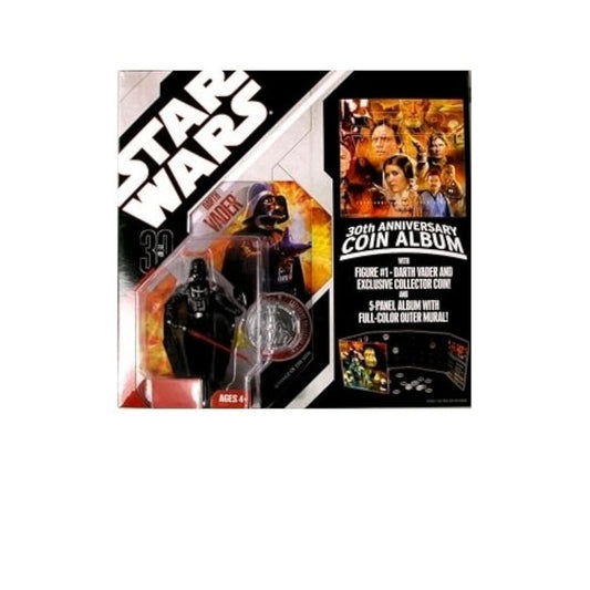 Star Wars 30th Anniversary Coin Album Darth Vader Figure & Collector Coin