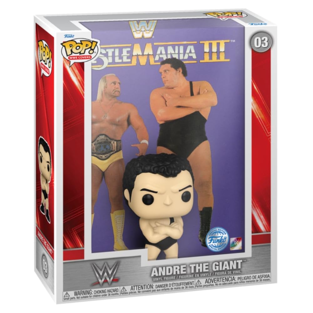 Funko WWE Hulk vs Andre - Andre The Giant US Exclusive Pop Vinyl Figure, 6.45-Inch Tall Size