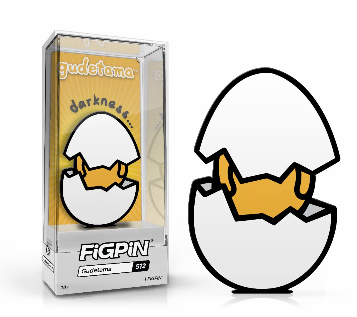 FiGPiN - Sanrio - Gudetama #512 [Darkness...] FiGPiN Exclusive