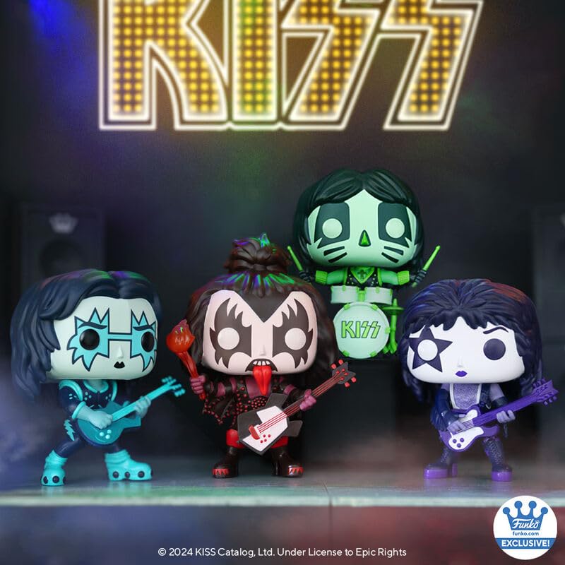 Funko Pop Rocks! KISS Spaceman / Demon / Starchild / Catman 4-Pack Exclusive!
