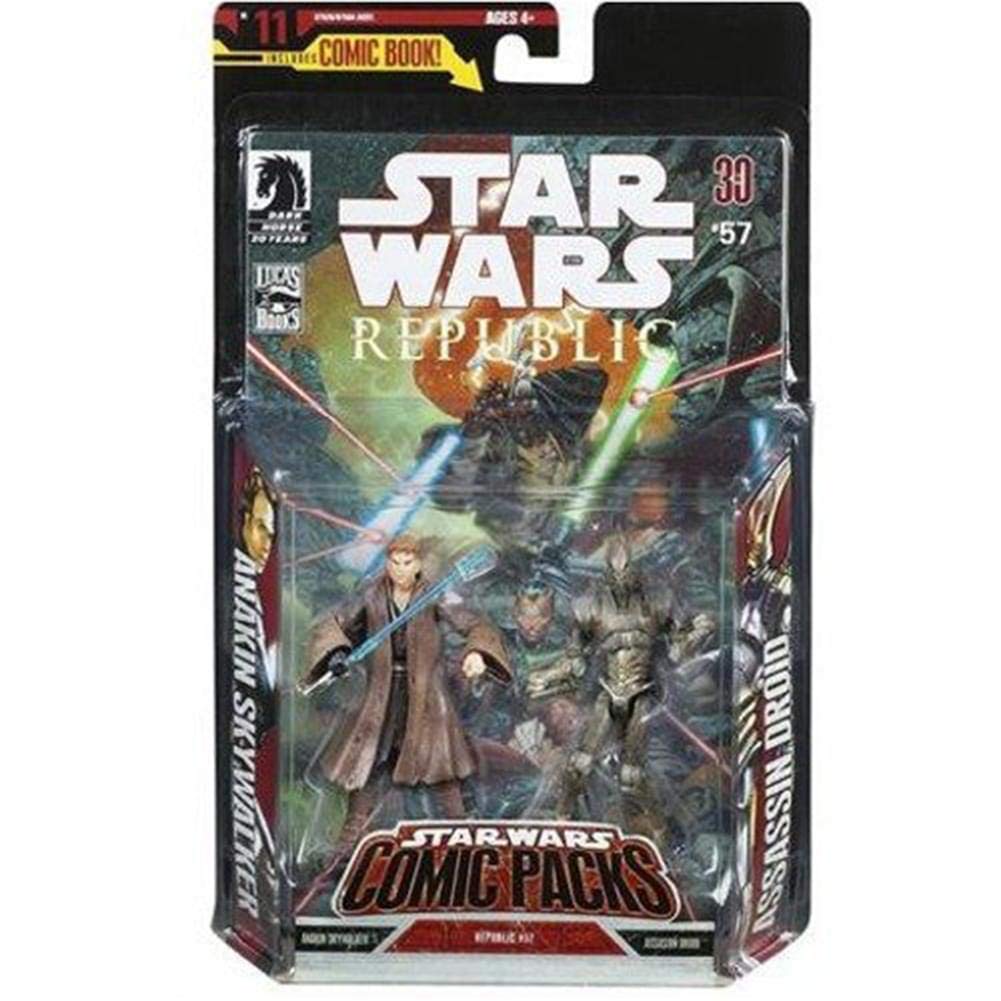 Star Wars Expanded Universe Comic Pack Action Figure Set: Anakin Skywalker and Assassin Droid