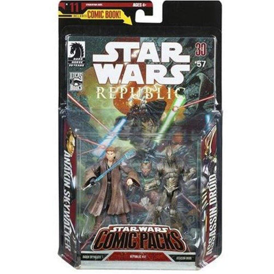 Star Wars Expanded Universe Comic Pack Action Figure Set: Anakin Skywalker and Assassin Droid