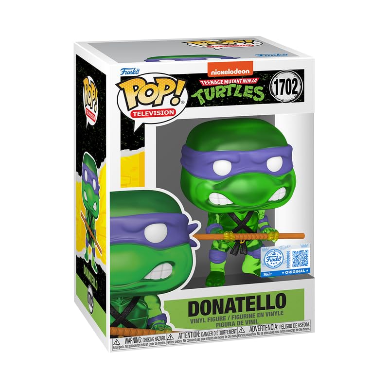 Funko POP! TMNT Ninja Turtles Mutant Donatello Translucent Green #1702